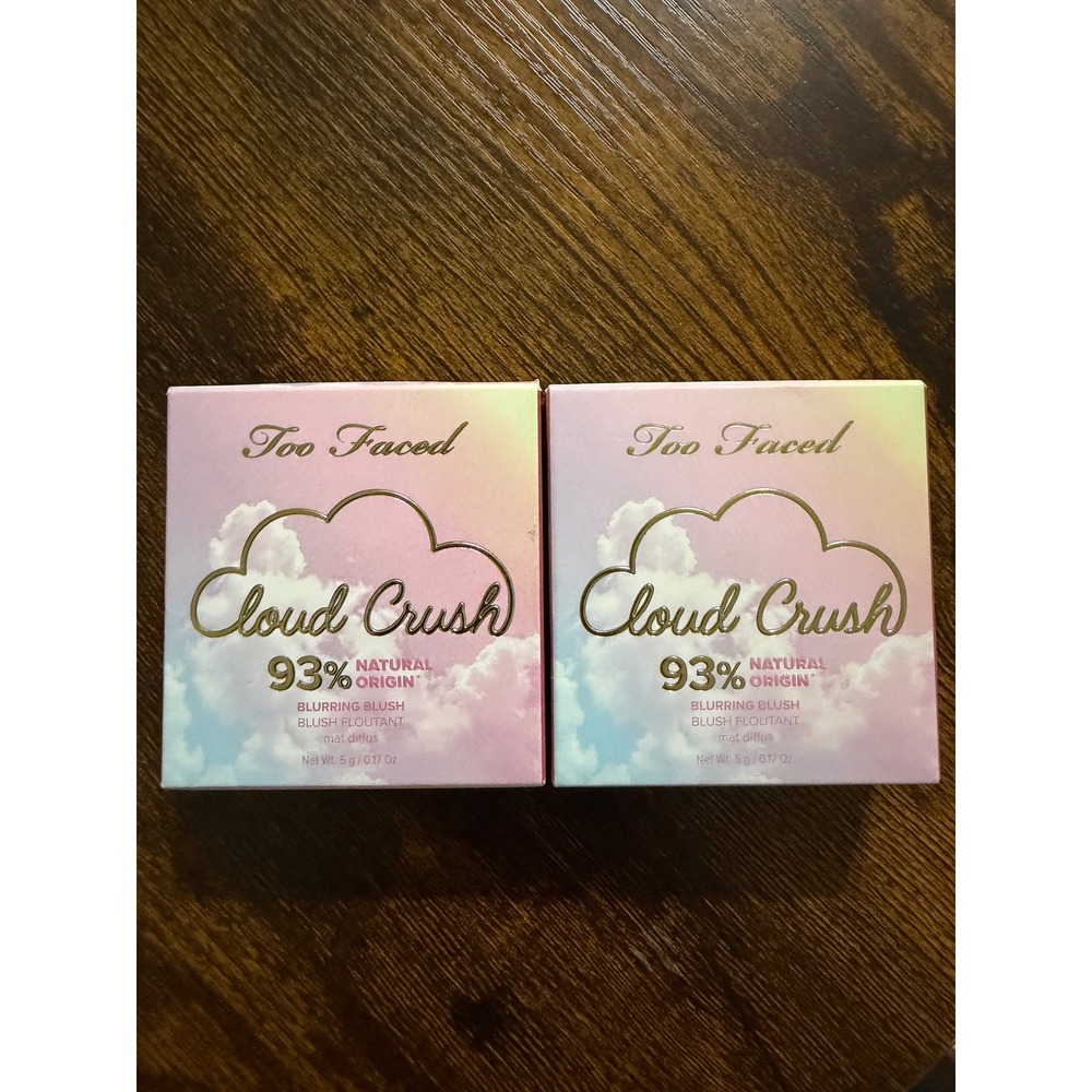 Too Faced Cloud Crush Blurring Blush Velvet Crush Head In Clouds Set of 2 NEW